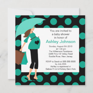 Mod Mum Boy/Girl Baby Shower Invitation