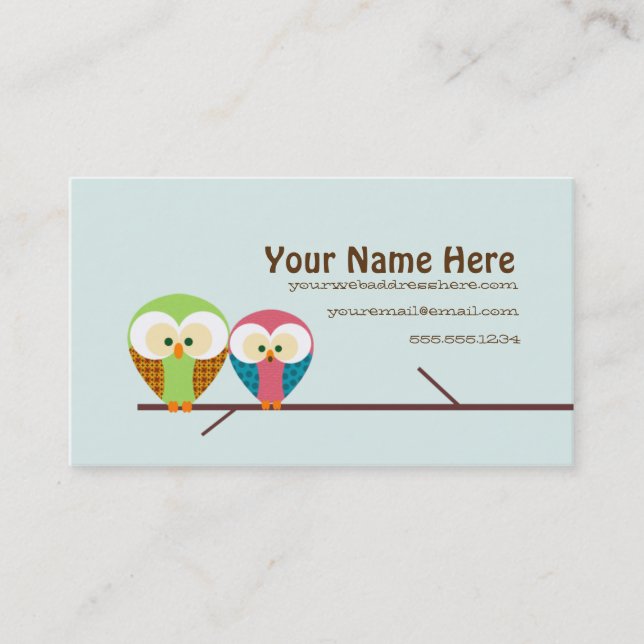 Mod Owl Business Card (Front)