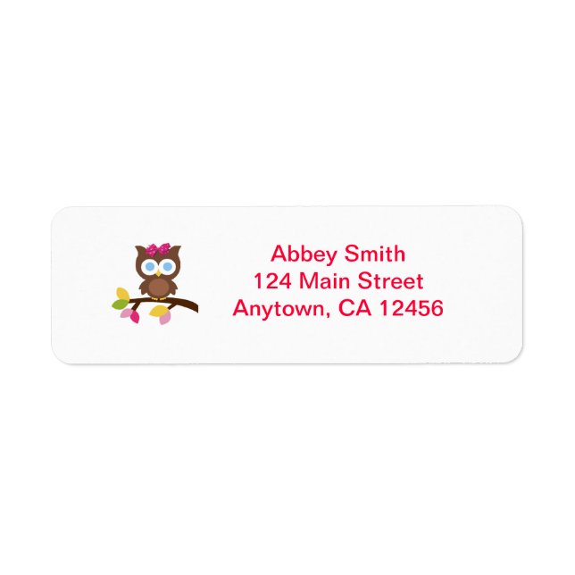 Mod Owl Return Address labels (Front)