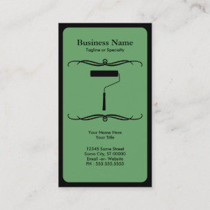 mod paint roller business card