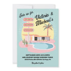 Mod Palm Springs Mid-Century Wedding Sign Hotel