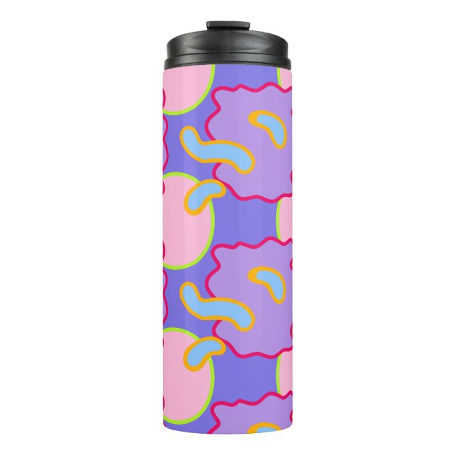 Mod Pastel Bubbles And Blobs Thermal Tumbler (Front)