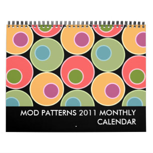 Mod Patterns 2011 Monthly Calendar - Medium