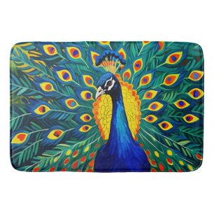 Mod Peacock Bath Mat