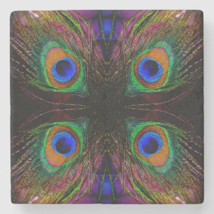 Mod Peacock Stone Coaster