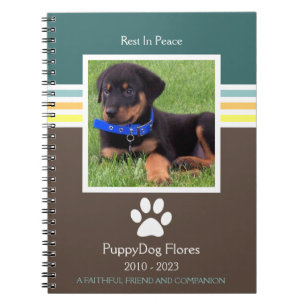 mod pet loss memorial notebook