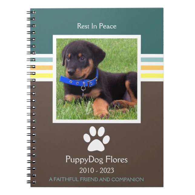 mod pet loss memorial notebook (Front)