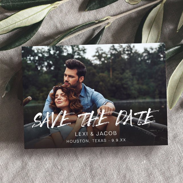 MOD Photo & Calligraphy 5 Save the Date Invitation (Creator Uploaded)