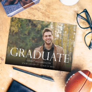 Mod Photo Graduation Party Invitation