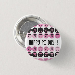 Mod Pi  - Pink Pi 3 Cm Round Badge