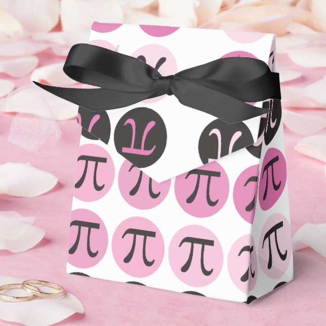 Mod Pi  - Pink Pi Favour Box (Wedding)