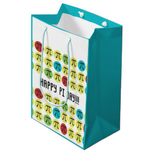 Mod Pi Symbols - Colourful Happy Pi Day Gift Bag