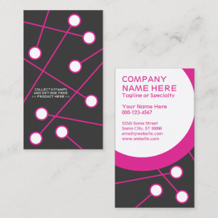 mod pink frequent buyer card