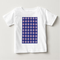 Mod Plaid Pattern Red White Blue