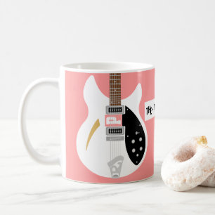 Mod Pop Art Guitar Coffee Mug