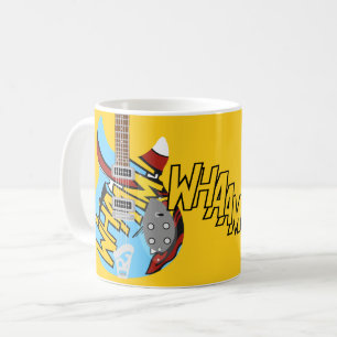 Mod Pop Art Whaam Guitar Coffee Mug