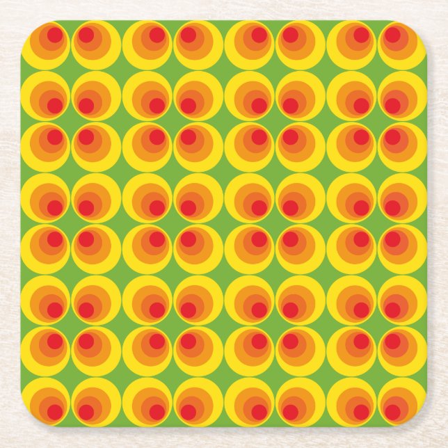 Mod Print Paper Coaster (Front)