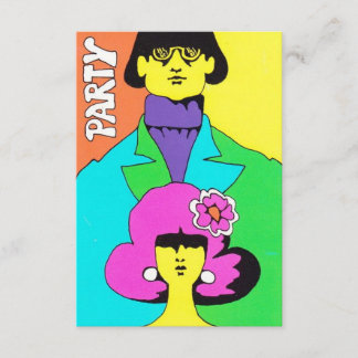 Mod Psychedelic Party Invitation Customisable
