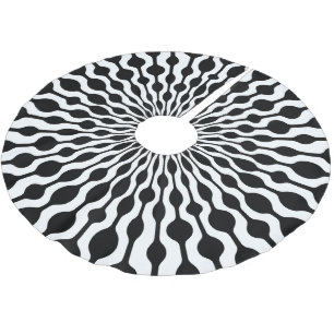 Mod Radial Drops Brushed Polyester Tree Skirt
