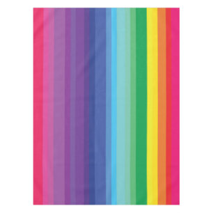 Mod Rainbow Colourful 1st Birthday Party Tablecloth