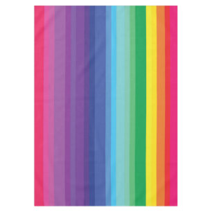 Mod Rainbow Colourful Kids 1st Birthday Party Tablecloth