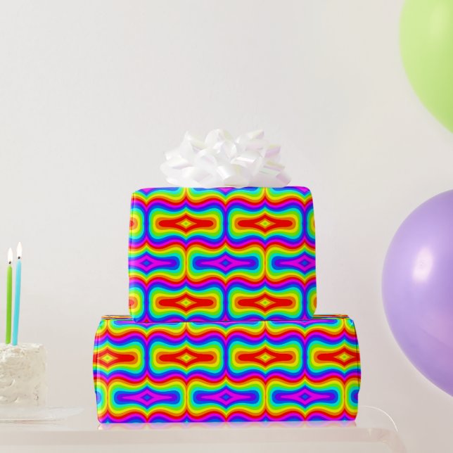 Mod Rainbow Wrapping Paper (Party Gifts)
