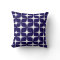 Mod Rectangles Pattern in Cobalt Blue and White