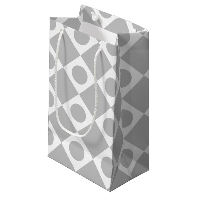Mod Retro 60s Custom Colour Small Gift Bag (Front Angled)