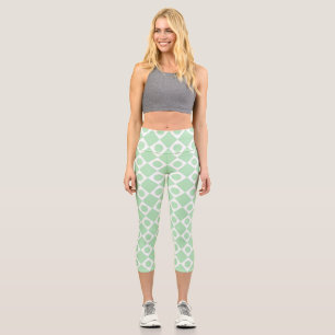 Mod Retro 60's Mint Capri Leggings