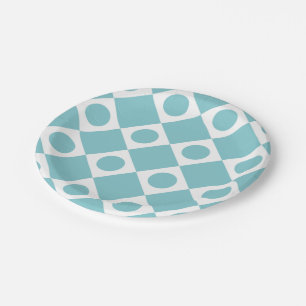 Mod Retro 60's Sky Paper Plate