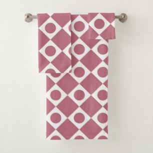 Mod Retro 60's Wildberry Bath Towel Set