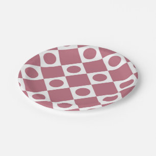 Mod Retro 60's Wildberry Paper Plate