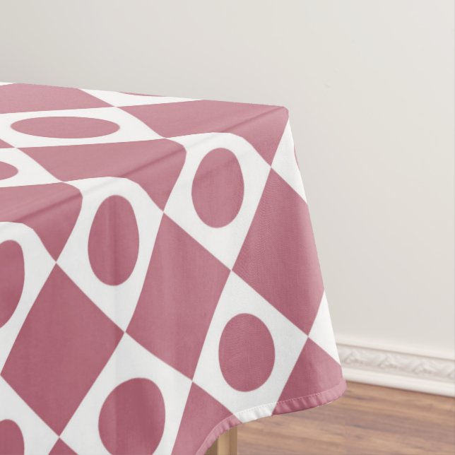 Mod Retro 60's Wildberry Tablecloth (In Situ)
