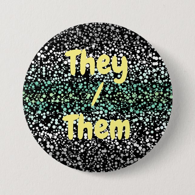 Mod Retro Quirky Groovy Boho Paragender Pride 7.5 Cm Round Badge (Front)