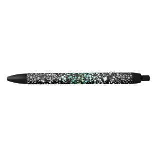 Mod Retro Quirky Groovy Boho Paragender Pride Black Ink Pen