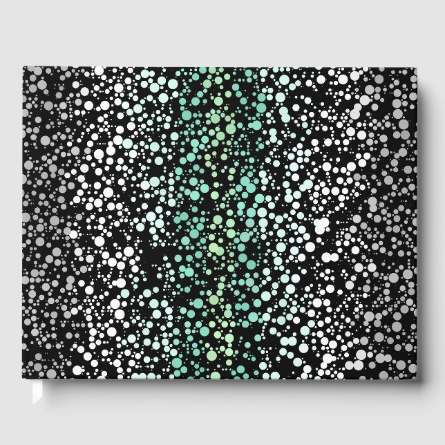 Mod Retro Quirky Groovy Boho Paragender Pride Guest Book (Front)