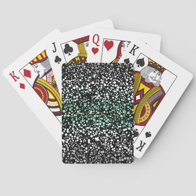 Mod Retro Quirky Groovy Boho Paragender Pride Playing Cards (Back)