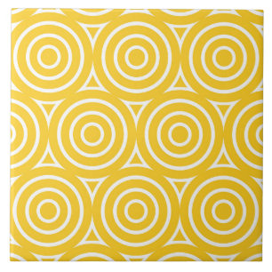 Mod Retro Style Geometric Design Tile