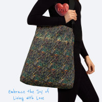 Mod Rich Faux Quilt Dark Multicolor Pattern  
