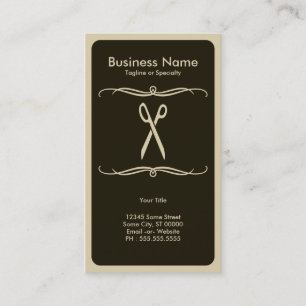 mod scissors business card