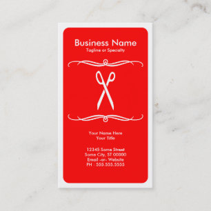 mod scissors business card