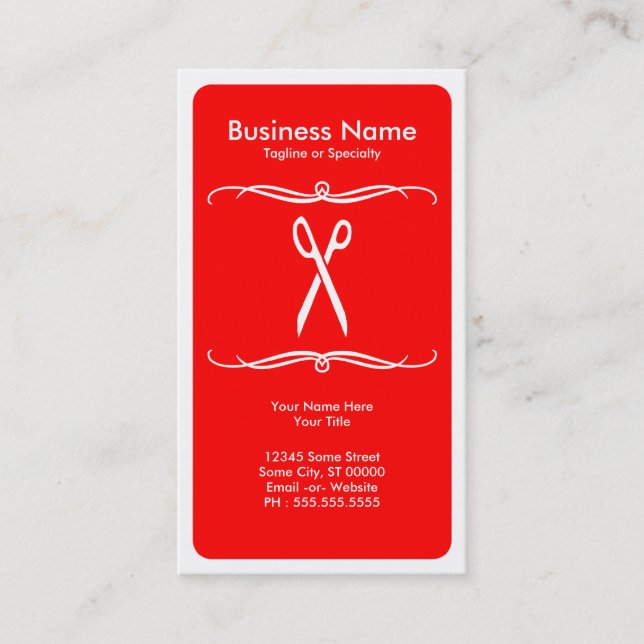 mod scissors business card (Front)