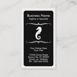 mod seahorse business card