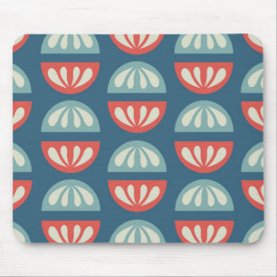 Mod Shells Blue Mouse Mat