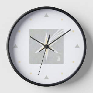 Mod Shooting Star Round Wall Clock