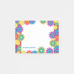 Mod Sixties Seventies Flower Power Hippie Post-it Notes