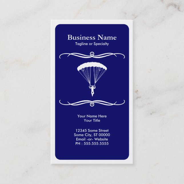mod skydiving business card (Front)