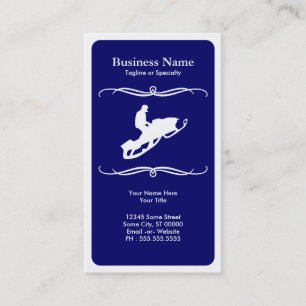 mod snowmobile business card