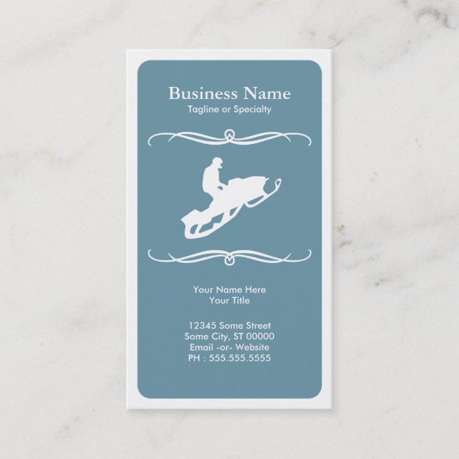 mod snowmobile business card (Front)