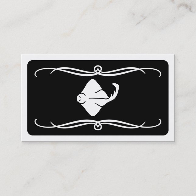 mod stingray (colour customisable) business card (Front)